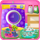 Laundry clothes girls games icon