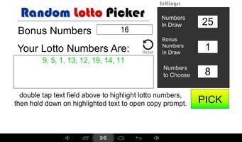 Random Lotto Picker poster