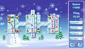 Frozen Mahjong Solitaire Free capture d'écran 1