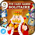 9 Fun Card Games - Solitaire, Gin Rummy, Mahjong ไอคอน