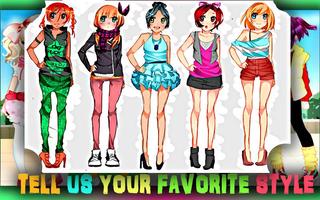 Anime Manga Dress Up 👗 Girls स्क्रीनशॉट 3