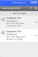 3 Schermata Staffing Timecards