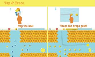 Tap the Bee:Tracing game Free اسکرین شاٹ 1