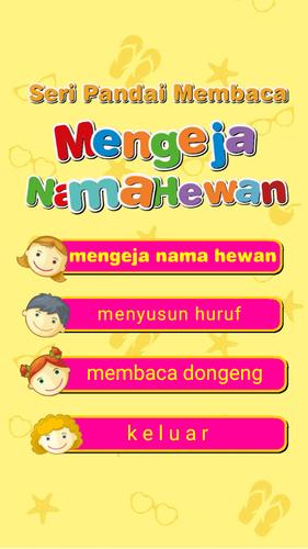Belajar Mengeja Dan Membaca Mengenal Nama Hewan For Android Apk Download