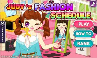 Judy's Fashion Schdule-DressUp plakat