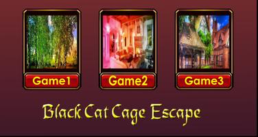 Black Cat Cage Escape Affiche
