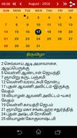 Tamil Calendar Panchangam 2020 Ekran Görüntüsü 1