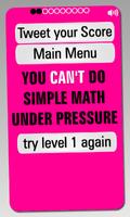 Simple Math Under Pressure capture d'écran 2