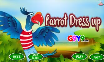 parrot dress up Affiche