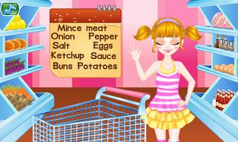 Cuisson Burger et Frites : Jeux pour filles Affiche