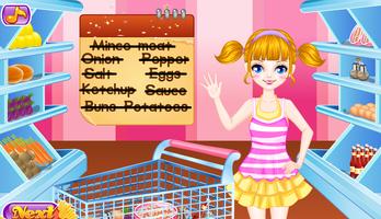 Cuisson Burger et Frites : Jeux pour filles capture d'écran 1