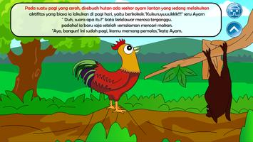 Dongeng Anak Interaktif Ayam dan Kelelawar capture d'écran 1