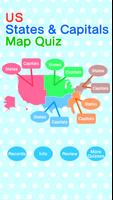 برنامه‌نما US States & Capitals Map Quiz عکس از صفحه