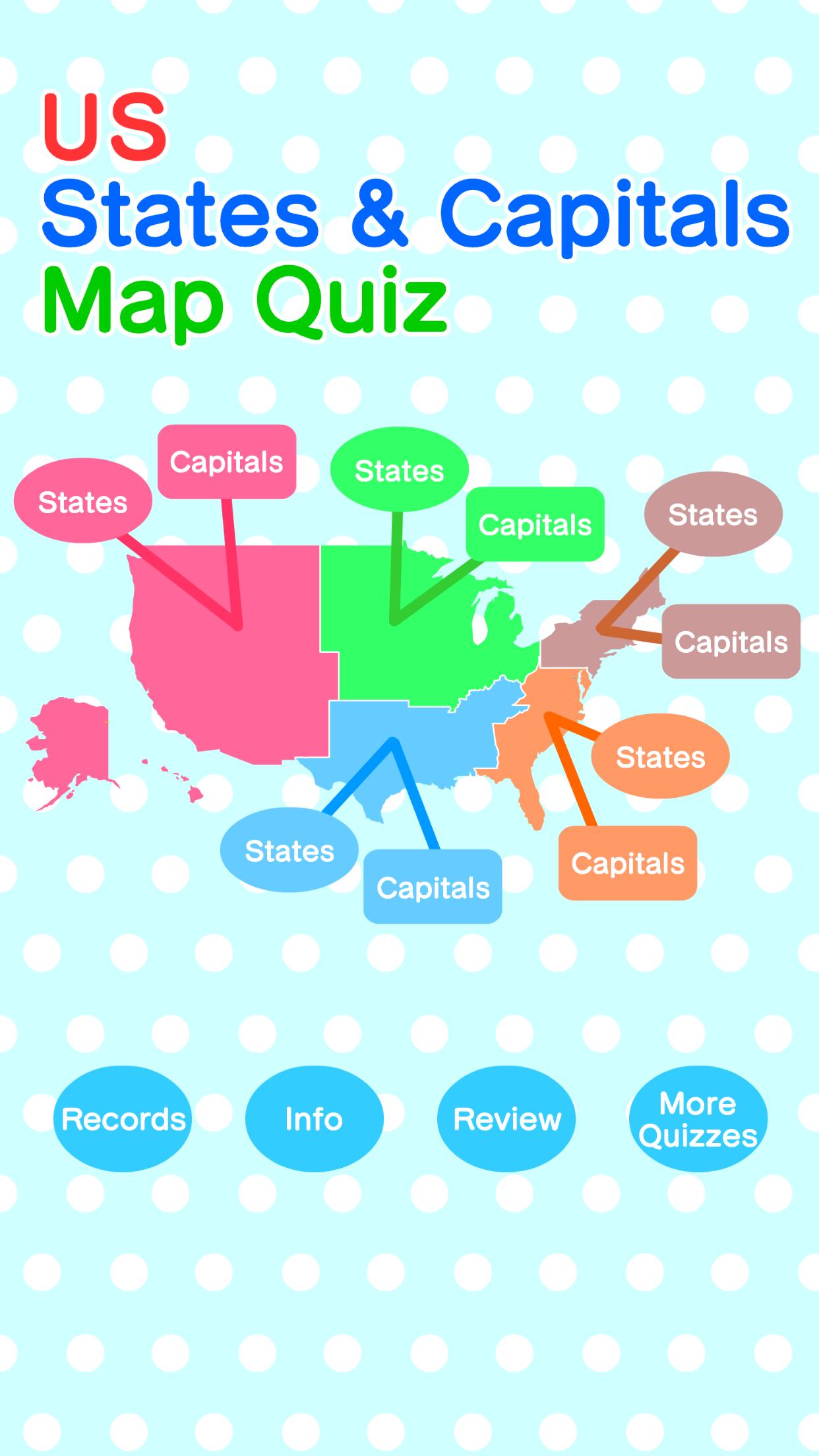 Us States Capitals Map Quiz For Android Apk Download