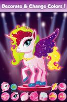 Baby Pony Unicorn Dress Up imagem de tela 1