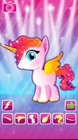 Baby Princess Rainbow Pony Affiche