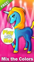 Rainbow Horse Pony Unicorn Decoration Salon 2 Poster