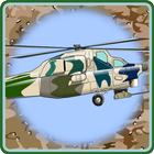 Helicopter Flying Desert icône