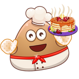 Pou Cooking Hot Pancakes  - Cool Games