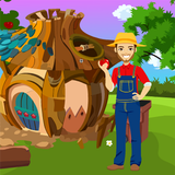 Young Farmer Rescue Best Escape Game-322 أيقونة