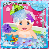 Baby Care and Bath Baby Games icône