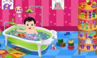 Baby Care and Bath Baby Games Ekran Görüntüsü 1