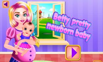Betty Pretty Newborn Baby Affiche