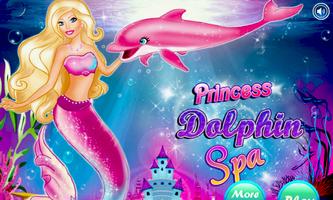 Princess Dolphin at Spa Salon الملصق