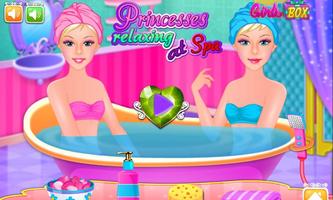 Princesses Relaxing at Spa Affiche