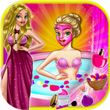 Princess Relaxing at Spa Salon