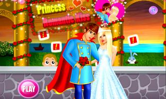 Princess Romantic Kiss Poster