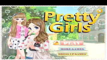 Pretty Girls Dress Up Games Affiche