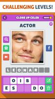 برنامه‌نما Close Up Celeb: Free Pic Quiz! عکس از صفحه