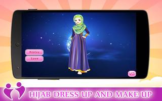 2 Schermata Hijab Dress Up and make Up
