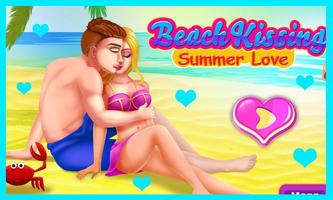 Beach Kissing Summer Affiche