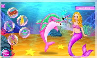 Princess Mermaid Dolphin Caring اسکرین شاٹ 2