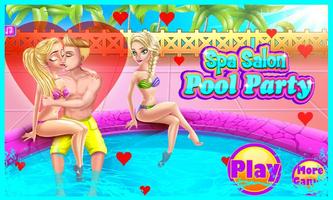 Spa Salon Pool Party Affiche