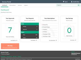 HPE Service Request Catalog Plakat