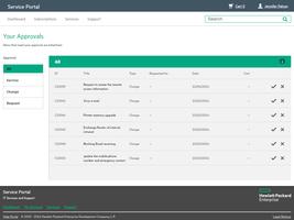 HPE Service Request Catalog Screenshot 2