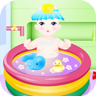 Cute Baby Bath Game HD icône