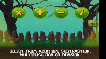Zombie Math Race capture d'écran 1