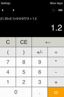 Calculator with parentheses Affiche