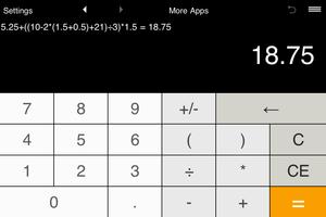 Calculator with parentheses capture d'écran 1