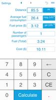 Fuel cost calculator poster