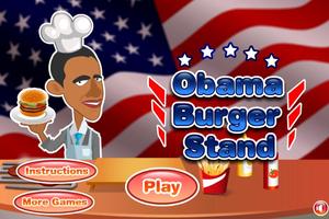 Obama Burger Stand Affiche