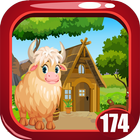 Cute White Yak Rescue Game Kavi - 174 图标