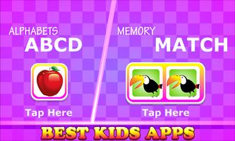 Kids Apps - A For Apple Learning & Fun Puzzle Game الملصق