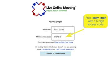 Live Online Meeting™ 포스터