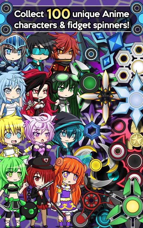 Anime Fidget Spinner Battle, gacha Studio Anime Dress Up, gacha