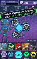 Anime Fidget Spinner Battle imagem de tela 1